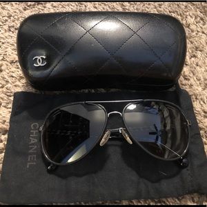 CHANEL aviator sunglasses